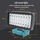 36 Bead Led Car Work Light Flashlight Torch Usb Power Bank For Bosch 18v Battery