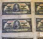 Lot Of 7 1937 Bank Of Canada  20 Dollars