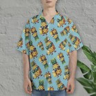 Pineapple Beer Hawaiian Shirt  Tropical Fruits Button Down Short Sleeve Shirt