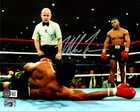 Mike Tyson Signed Framed 8x10 Photo Standing Over Beckett Bas