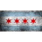 Cafepress Vintage Distressed Chicago Flag License Plate  1533950278 