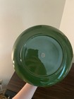 Vintage 1950s Mid-century  Green 3-tier Round Ceramic Glossy Serving Stand
