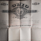 1880 Ohio Mutual Insurance Co Policy Ravenna Oh Residence Illustrated B4-29