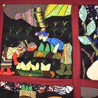Weya 4 Panel Story Quilt Village Life Zimbabwe