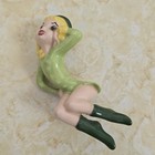 Vintage Lot Of 8 Holland Mold Pixie Elf Figurines Hand Painted Different Poses
