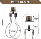 Lamp Shade Holder lamp Shade Light Bulb Clip Adapter clip On Lampshade Adapter I