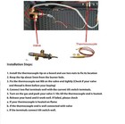 Universal Thermocouple For Gas Fireplace Fire Pit Thermocouple Bbq Grill Heater
