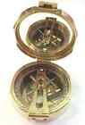 Brunton Pocket Transit Compass Brass Antique Vintage Nautical 3 Inch Steampunk