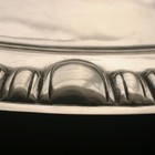 Vintage Unmarked Sterling Silver Oval Serving Tray