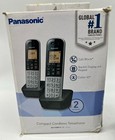 Panasonic Kx-tgb812 Compact Cordless Phone System With 2 Handsets Silver Boxed