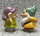 Fisher Price Little People Disney Figures Snow White 2 Dwarfs Dopey   Bashful