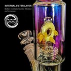 13   Heavy Glass Bong Tobacco Water Pipe Percolator Thick Glass Hookah