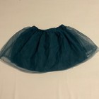Il Gufo Tutu Skirt Kids Size 2 Teal Excellent Tulle Mesh Layered Italian Luxury