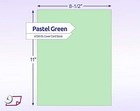 Nextdaylabels Pastel Green Cardstock Paper - 50 Shts  8 5x11  67lb