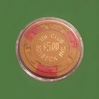 Rare Vtg  101 Club Bonbeck Defunct Las Vegas  5 Casino Poker Chip Near Perfect