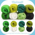 8 Colors Needle Felting Wool  Needle Felting Supplies  Wool Roving With Storage