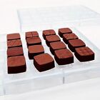 32 Holes 16 Style Square Shapes Polycarbonate Chocolate Mold Baking Pc Mould Diy