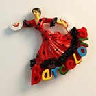 Spain Barcelona Flamenco Dance Tourist Souvenir Resin Fridge Magnet Craft Gift