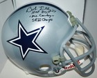 Bob Lilly Signed F s Replica Custom Face Mask Helmet Dallas Cowboys Hof 80 Jsa