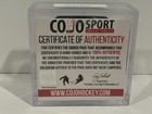 Serge Savard Autographed Hockey Puck In Plastic Case With Coa Hof 86