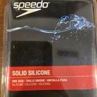 Speedo Solid Silicone Swim Cap  speedo Black  One Size 751104