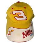 Vintage Dale Earnhardt Jr No 3 Nilla Wafers Nascar Winners Circle Hat Yellow Red