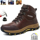 Work Boots Mens Safety Shoes Steel Toe Waterproof Botas De Trabajo Para Hombre