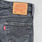 Levis 511 Jeans Mens 30x30 Black Slim Fit Dark Wash Stretch Denim