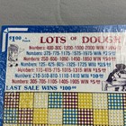  1 00 Lots Of Dough Punch Card Game Board Play Raffle Gambling New 2000 Hole