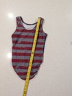 Patriotic Plum Large Gymnastics Dance Leotard Soft Flag July 4th Stars Stripes
