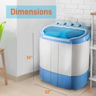 Pyle Compact   Portable Washer   Dryer  Mini Washing Machine And Spin Dryer