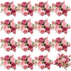 Artificial Peony Rose Flowers Faux Silk Floral Home Wedding Garden Vase Decor