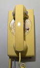 1965 Yellow Western Electric Rotary 554 Wall Phone Excellent Condition  Works