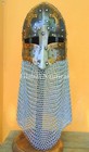 Medieval Armor Helmet Vintage Battle Ready Armored Chain Mail Helmet Of Knights