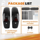 Motorcycle Hard Side Box Saddle Bags - Fit For Harley  Honda  Yamaha  Suzuki