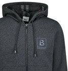  920 Mens Burberry Fordson Gray Cotton Bbox Logo Zip Check Hoodie Jacket M