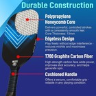 Kasaca Pickleball Paddles Usapa Carbon Fiber Pickleball Paddle Swipe - Black