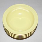 G e t  Dn-350 Yellow Melamine 5 Oz  Rimmed Fruit Bowls Set Of 4