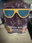 1988 Vintage Raisin Bran Cereal Plastic Coin Piggy Bank California Raisins     