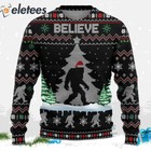 Bigfoot Believe Ugly Christmas Sweater Funny Holiday Gift For Men Women