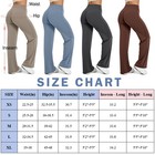 Women Straight Leggings Bottoms High Waist Gym Workout Casual Wide Leg Pants Us