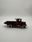 Cast Iron Red Baby Dump Truck 1980   s  Reproduction Vintage Style Working Winch
