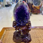 11 02lb Large Natural Amethyst Geode Quartz Cluster Crystal Egg Specimen Healing