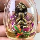 Phra Pidta Naga King In Charm Oil Lp Khambu Talisman Wealth Thai Buddha Amulet