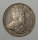 Canada 1907 5 Cent Silver Coin Edward Vii High Grade Great Details