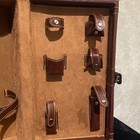 Vintage Trudeau Travel Suitcase Bar Portable Picnic Vinyl Liquor Case Set