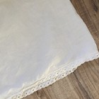 Vintage Cotton Half Slip 1930s 1940s Eyelet Lace 24-30 
