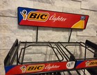 Bic Lighter Black Metal 3 Tier Wire Rack Display Counter Top Advertising 2020