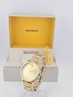 Movado Bold Access Men s Gold Tone Bracelet Watch - 3600912   795 Msrp 