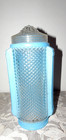 Vintage Art Deco Glass Torpedo Lamp Reading Light Headboard Bed 1940 s Blue